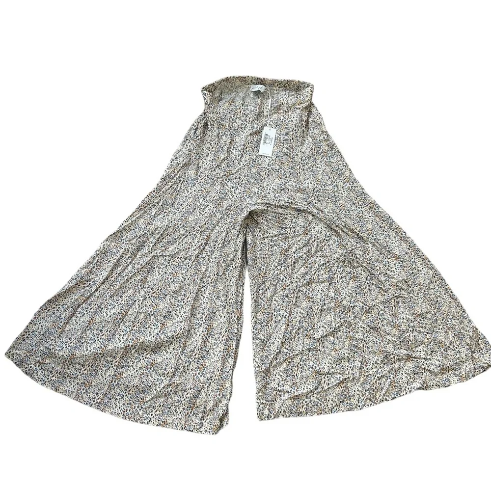 NWT Petal & Pup AXEL wide leg pull on cream leopard print pants size medium - Picture 4 of 8